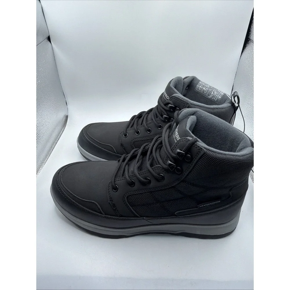 Weatherproof Jenkins Men's Size 11 Memory Foam Insole Black Boots. New